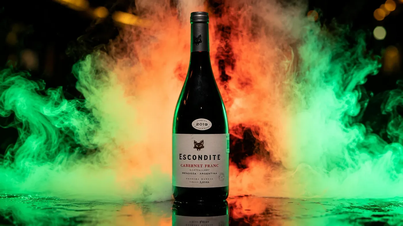 Botella de vino Cabernet Franc